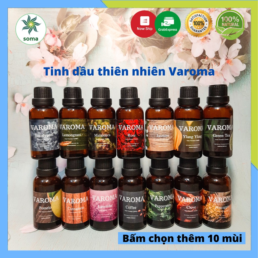 [SỈ 50ML] Tinh dầu thiên nhiên Varoma nguyên chất I NHIỀU MÙI I Có kiểm định COA