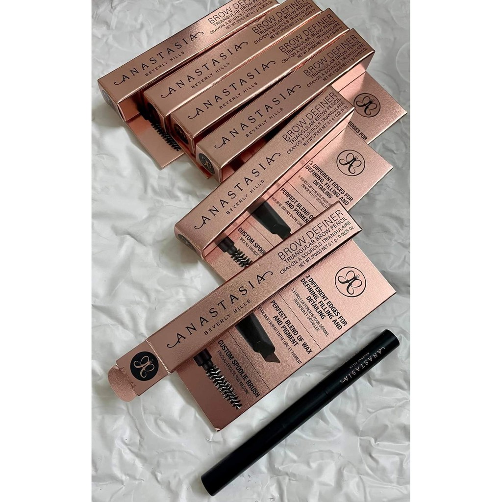 Chì kẻ mày đầu vát Anastasia Beverly Hills Brow Definer Fullsize Màu Ebony - Dark Brown - Medium Brown