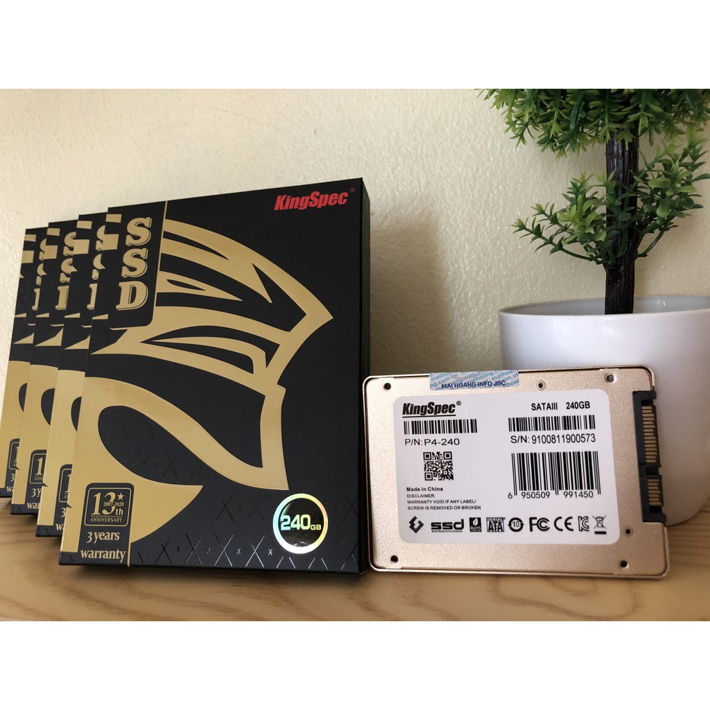 Ổ cứng SSD Kingspec P4-240 2.5 Sata III 240Gb - Bảo hành chính hãng Mai hoàng 36 Tháng