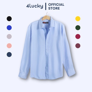 Áo sơ mi nam tay dài CÔNG SỞ 4Lucky  2777 chất vải chống nhăn