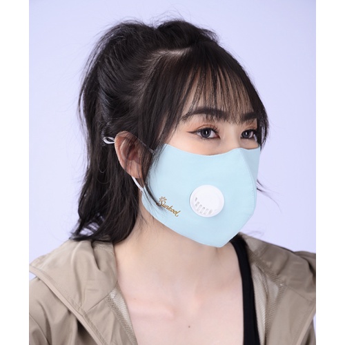 Khẩu trang vải NANO bảo vệ khuôn mặt chống tia UV, ngăn ngừa virut, vi khuẩn, có van thở sunkool cao cấp SK01