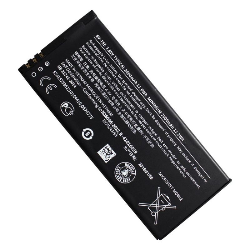 Pin Microsoft Lumia 950 (BV-T5E) Dung Lượng 3000mAh bảo hành 6 tháng.