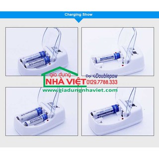 COMBO SẠC PIN DP-B01 VÀ 2 PIN SẠC AA DOUBLEPOW
