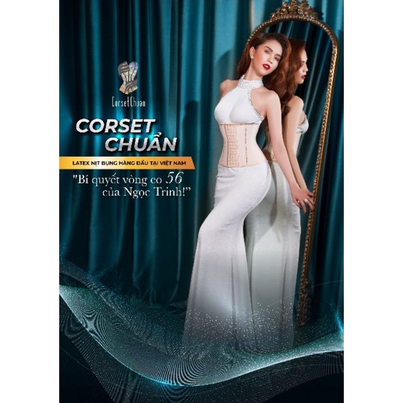 [CHÍNH HÃNG]Gen nịt bụng Latex Corset Chuẩn (Loại 25-27cm)