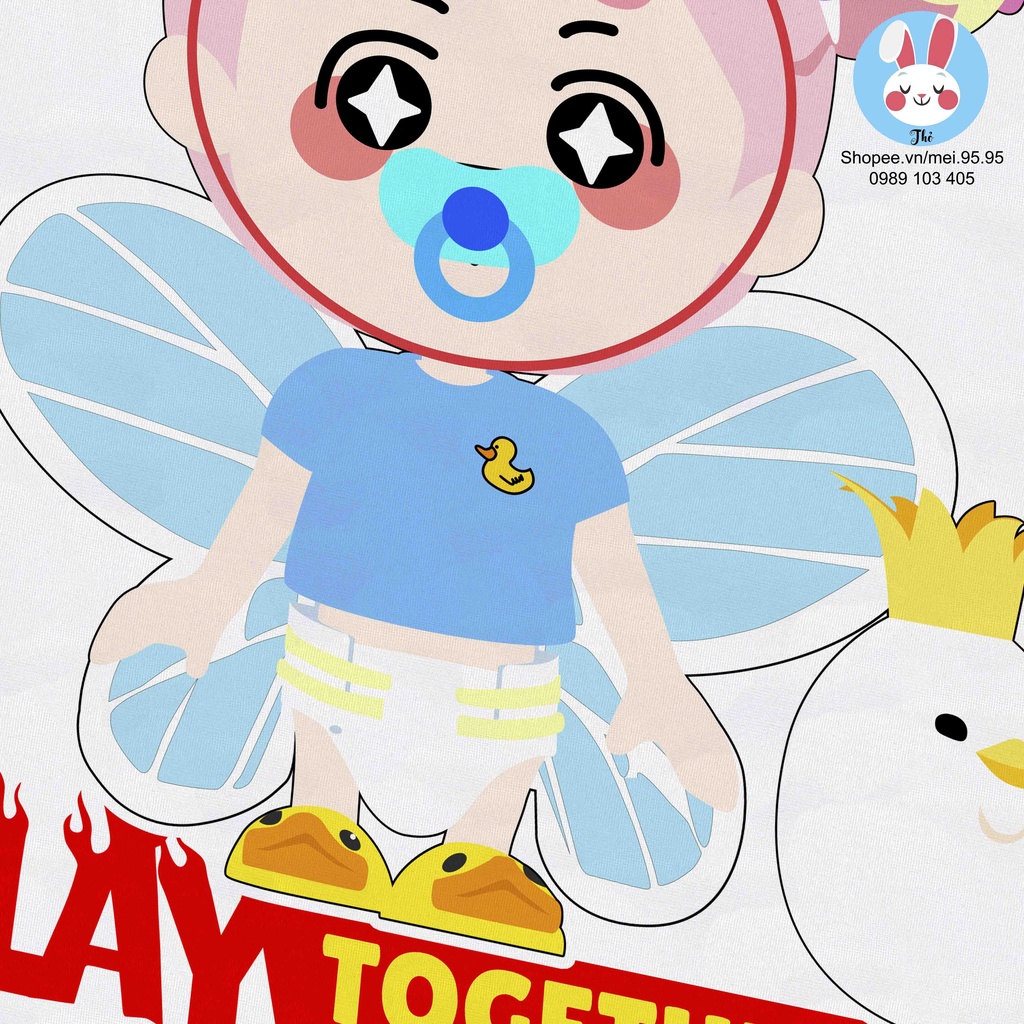 Áo thun Play Together giá rẻ - Cute Baby - Hình in cực nét dễ thương