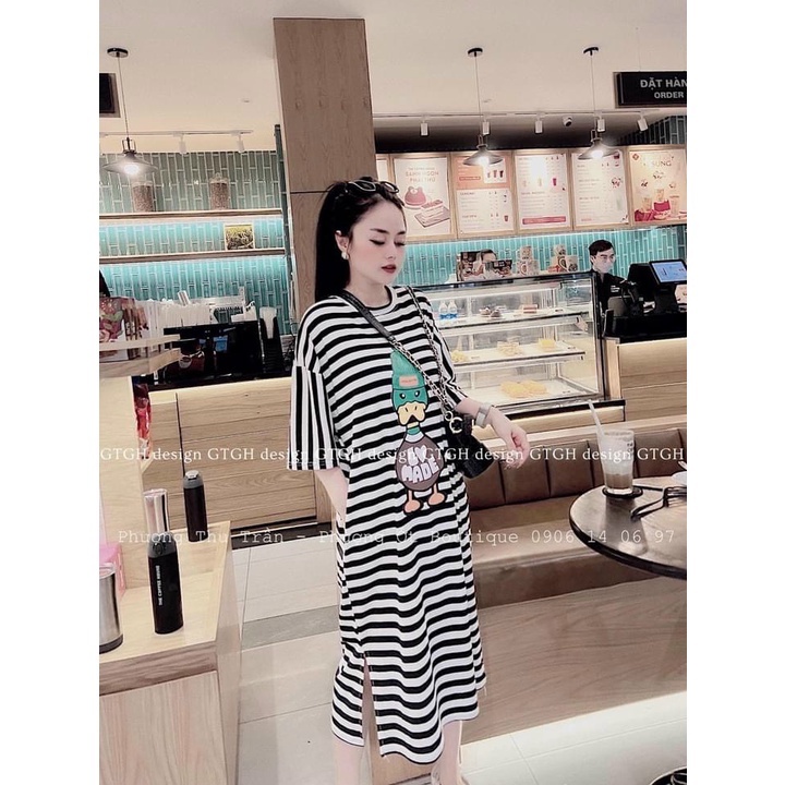 Váy Bầu, Đầm Bầu Thiết Kế Dáng Suông Chất Cotton Thấm Hút Mồ Hôi A071 Lin Store66