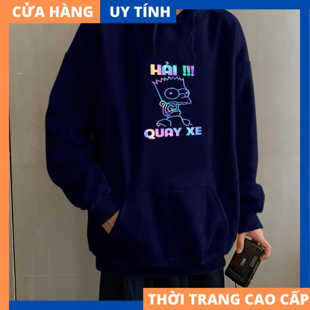 Áo Khoác Nỉ Hoodie Phản Quang Hải Quay Xe [HÀNG BAO ĐẸP] | BigBuy360 - bigbuy360.vn