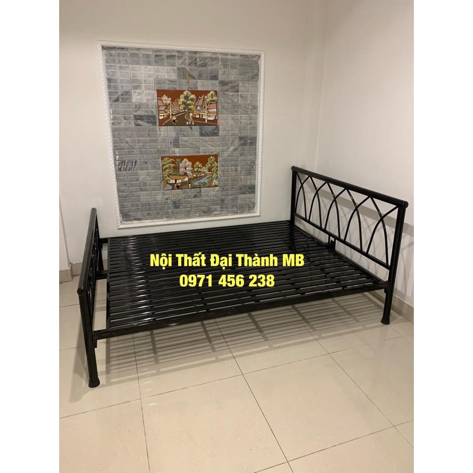 Giường sắt đan chéo Đại Thành 2 - 1M6X2M, tháo lắp dễ dàng,đơn giản
