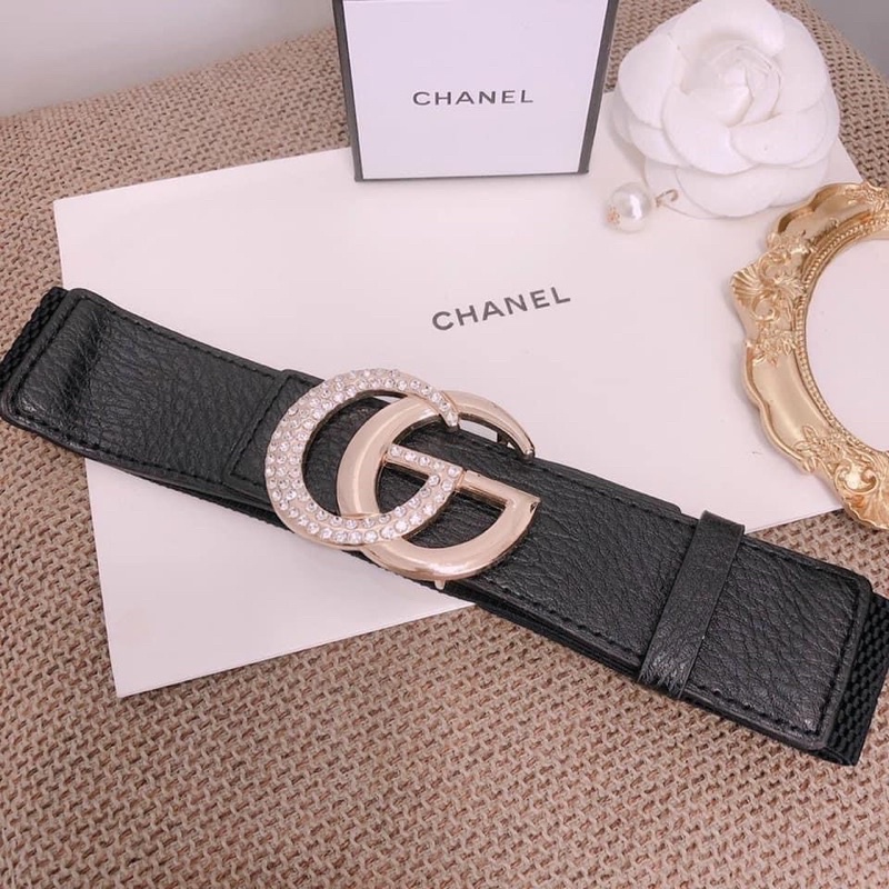 Đai xích chan€l dây xích sang chảnh hót trưnh,đai váy bản to 5cm