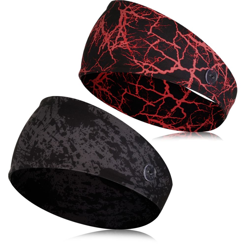 Băng đô thể thao chống trượt có nút cài khẩu trang tiện lợi cho nam nữ 25*10cm 10 màu tùy chọn