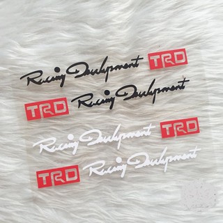 Bộ 4 Tem Dán tay nắm chữ "Racing Development TRD"
