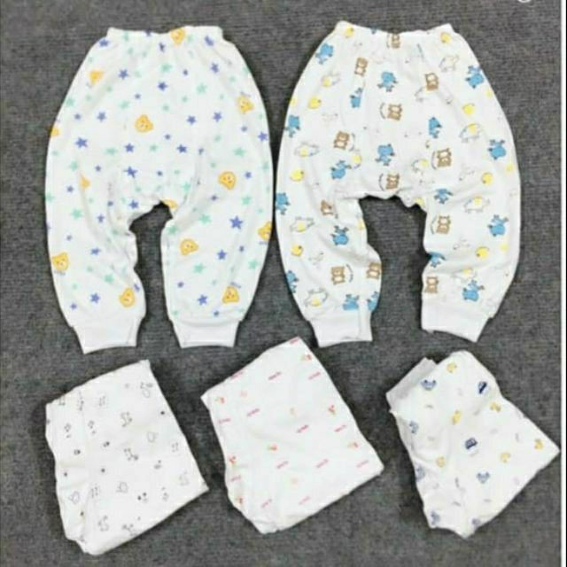 Quần sơ sinh rã đáp đũng chất cotton mềm