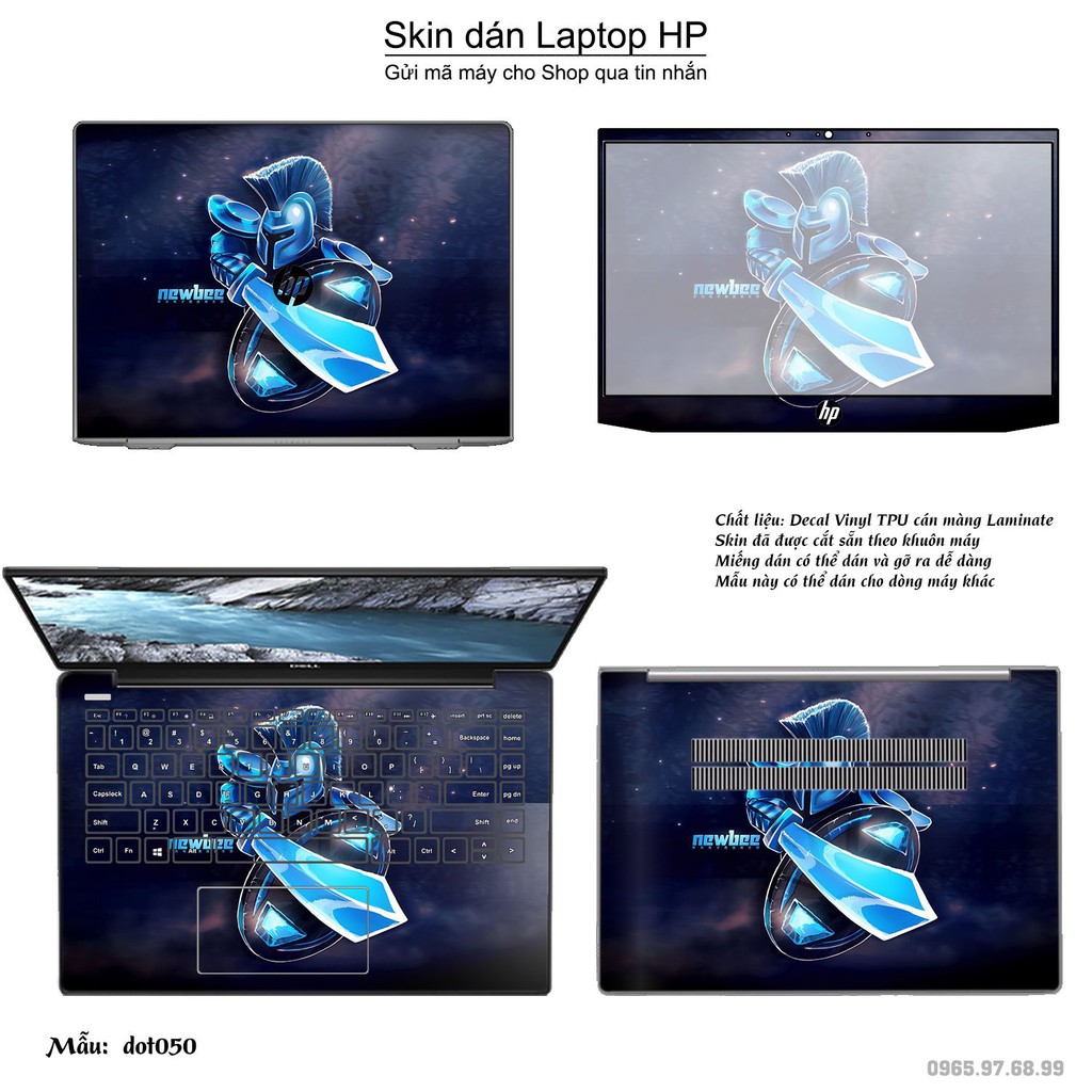 Skin dán Laptop HP in hình Dota 2 nhiều mẫu 9 (inbox mã máy cho Shop)