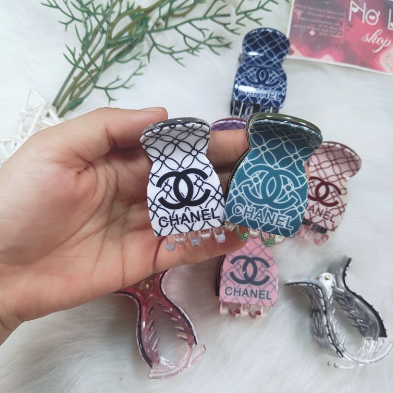 Kẹp càng cua cao cấp 2 lớp in chữ Nơ Là Shop