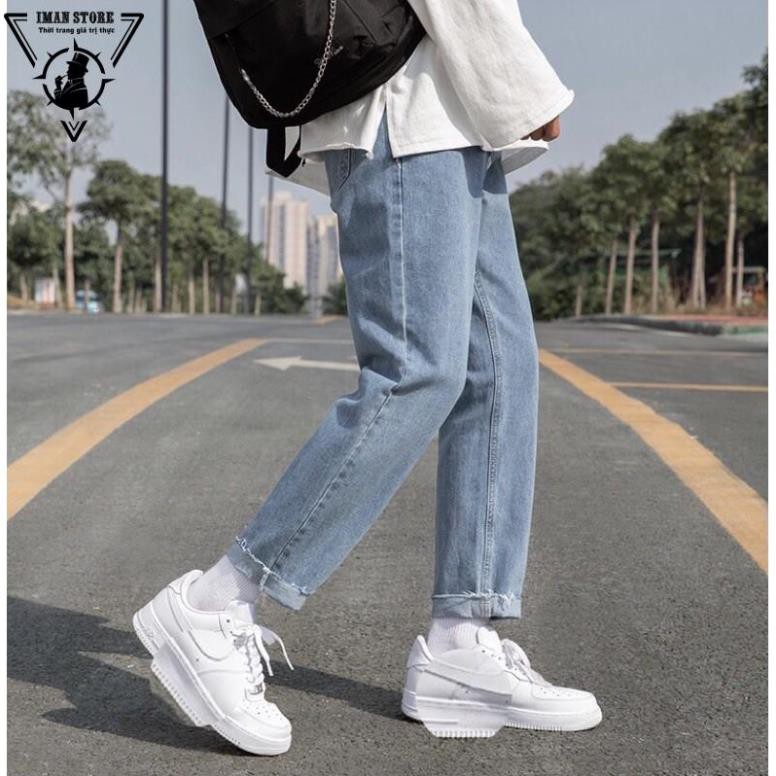 Quần Jean nam Baggy rách gấu R-01 Style hàn quốc 2022