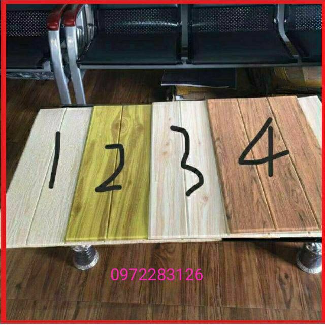 Xốp dán tường giả gỗ khổ 70x77cm dày 5mm | BigBuy360 - bigbuy360.vn