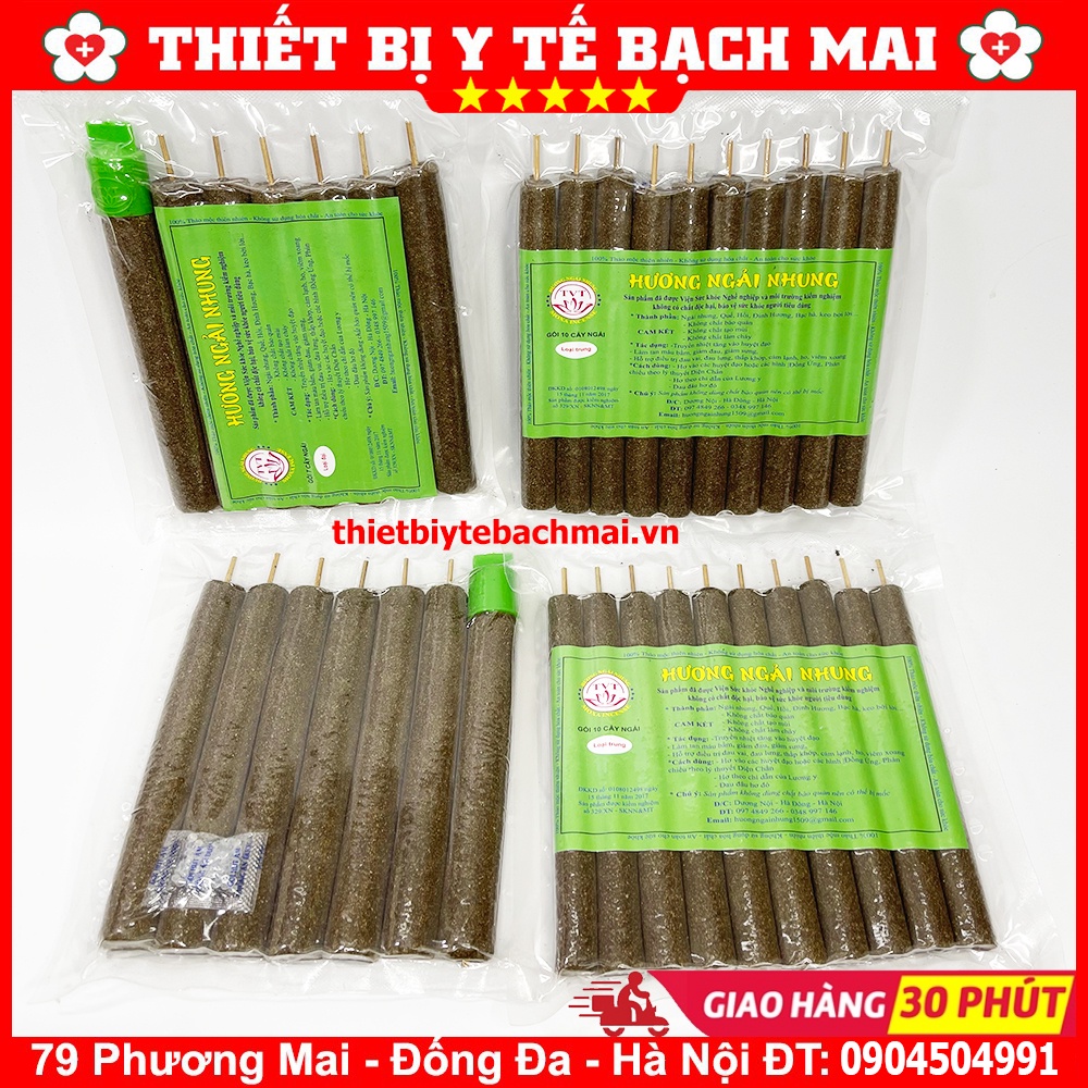 Nhang Ngải Cứu - Hương Ngải Nhung 100% Thảo Mộc Thiên Nhiên [Gói 10,7 Cây]