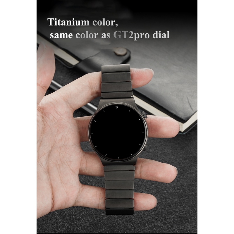 Dây đeo đồng hồ thông minh titan màu xám cho Huawei GT2 Pro 22mm GT2 46mm GT2e