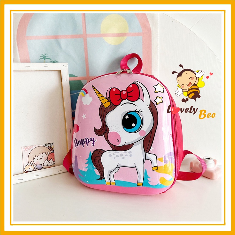 ❤️ Balo Ngựa Pony Cho Bé Gái - Balo Chống Gù, Chống Nước, Chống Va Đập - Balo Siêu Nhẹ Cho Bé Mầm Non ❤️