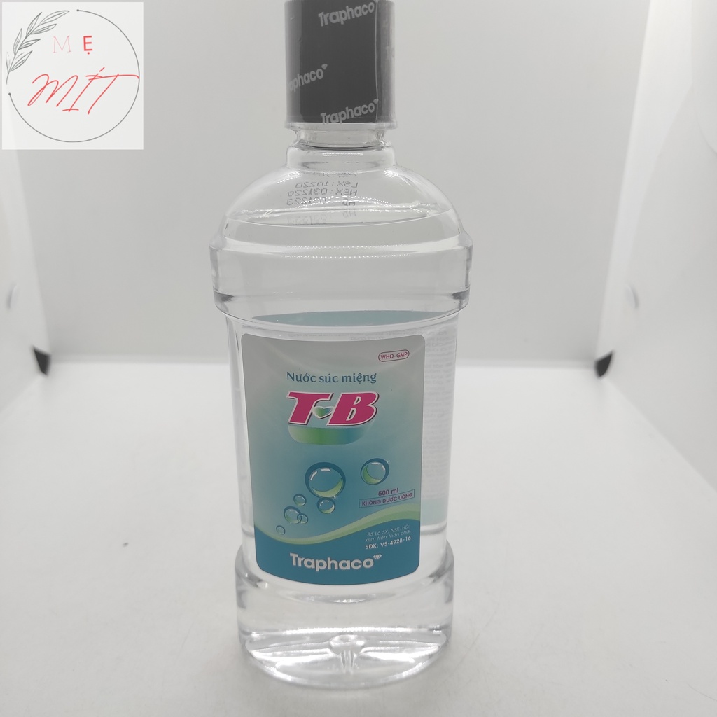 Nước Súc Miệng TB T.B - Thơm Miệng, Sạch Khuẩn, Phòng Đau Họng, Sâu Răng - Traphaco 500ml
