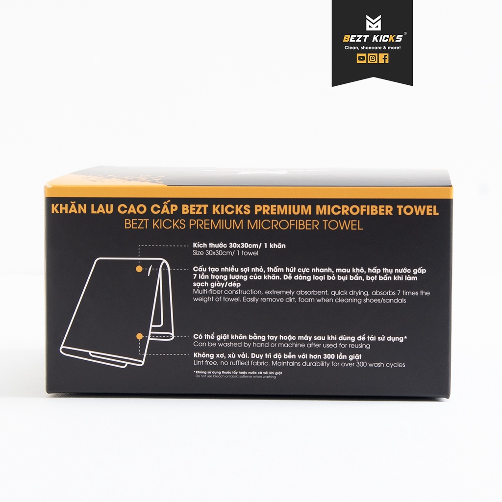 Khăn lau cao cấp Bezt Kicks Premium Microfiber Towel