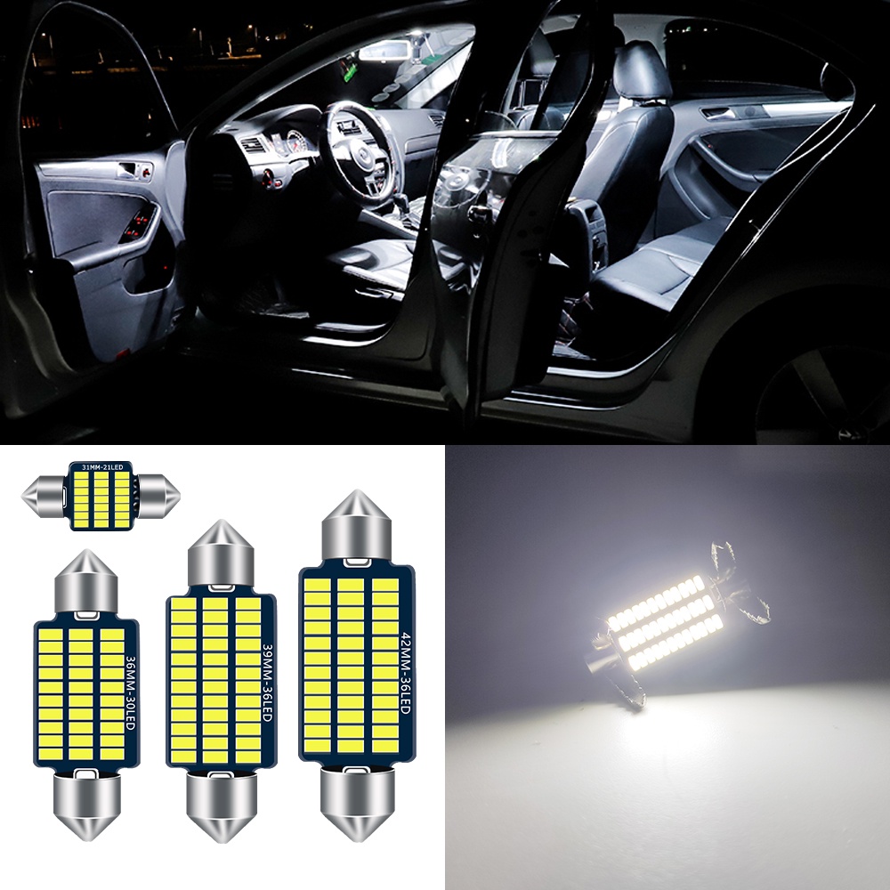 1 PC Đèn trần ô tô Đèn led C5W chất lượng cao cho xe hơi kích thước 31 36 39 41mm tùy chọn