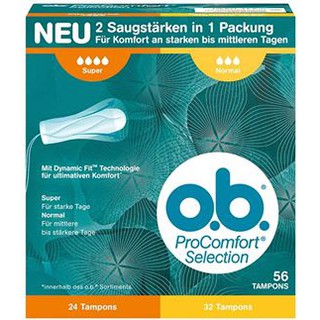 tampon ob nội địa Đức size normal mix super 56st