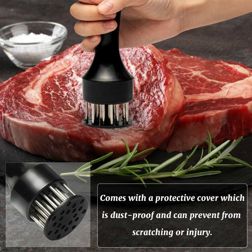 Dụng Cụ Dầm Thịt Nướng BBQ Bằng Thép Không Gỉ Kèm 21 Cây Kim