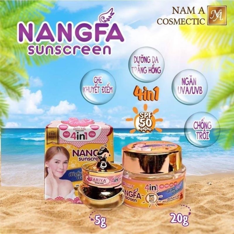 [Chính Hãng 100%] Kem dưỡng da chống nắng Nangfa 4in1