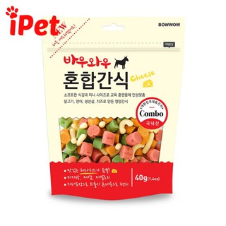 [Mã PET1504 giảm 8% đơn 300K] Bánh Snack Hỗn Hợp Thưởng Cho Chó Bow Wow - iPet Shop
