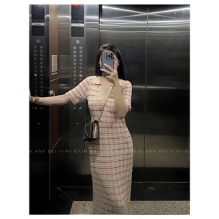 Váy len kẻ zr qc l1