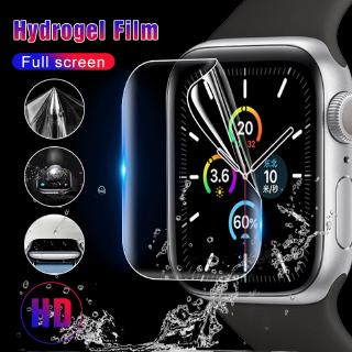 Miếng dán hydrogel bảo vệ màn hình đồng hồ mềm 9D trong suốt cho Apple Watch 5 40mm 44mm