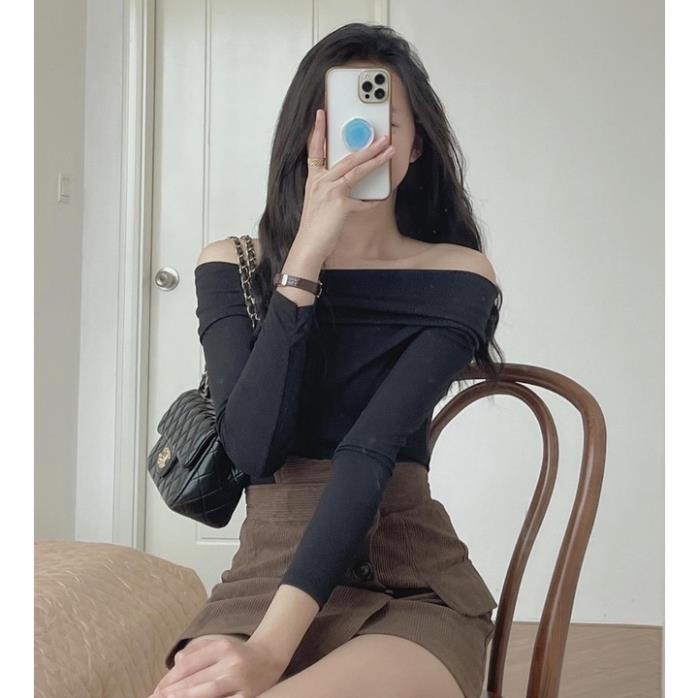 ÁO THUN LEN TĂM TRỄ VAI THU ĐÔNG SEXY CHÂT ĐẸP TRẺ TRUNG (có ảnh thật) | BigBuy360 - bigbuy360.vn