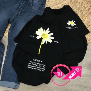 Áo thun cotton hoa cúc mẫu mới