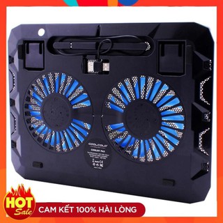 [Chính Hãng] Đế tản nhiệt laptop COOLCOLD K19 2 Fan (Đen)