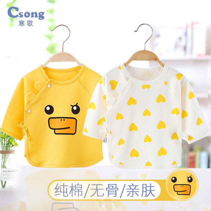 Áo Cotton In Hình Chú Tiểu Đáng Yêu Cho Bé Sơ Sinh 0-3 Tháng Tuổi