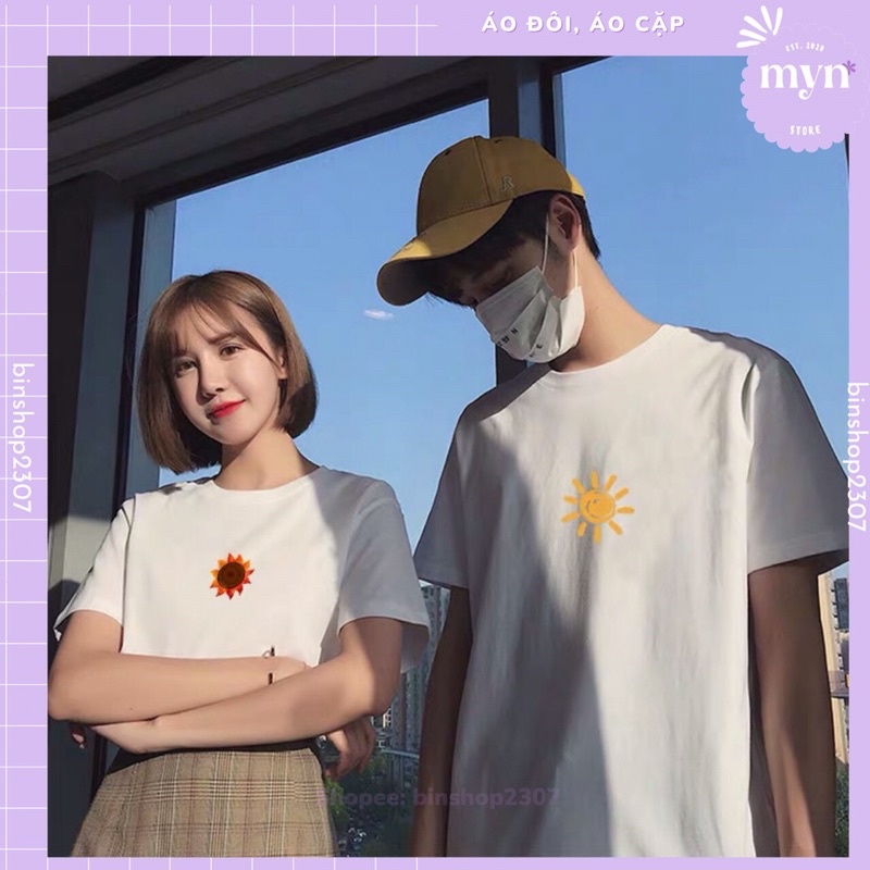 Áo phông cặp đôi nam nữ Sunshine mẫu mới nhất
