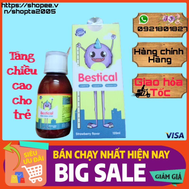 ￼Siro Bestical vitamin d3k2 cho bé phát triển chiều cao,xương răng chắc khỏe