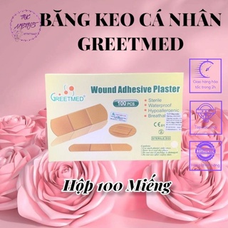 Hộp 100 miếng băng keo cá nhân Greetmed ( 72 x 19 mm)