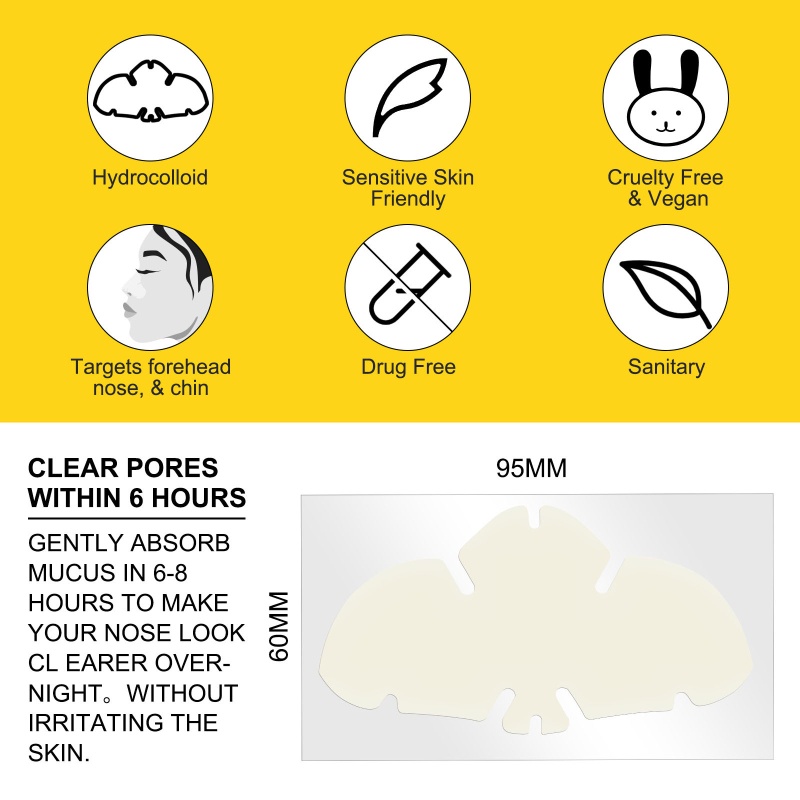 Miếng Dán Mũi Làm Sạch Lỗ Chân Lông Và Thu Nhỏ Lỗ Chân Lông