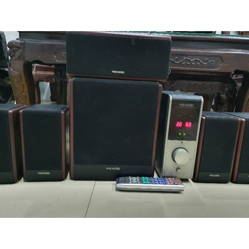 Loa vi tính Microlab Fc730 5.1 đã qua sử dụng-remote học kèm theo