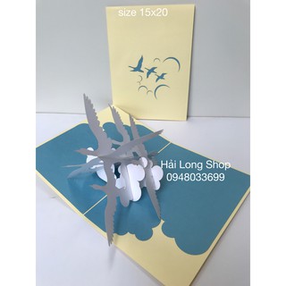 Chim Bồ Câu ( Bird )- Thiệp 3D