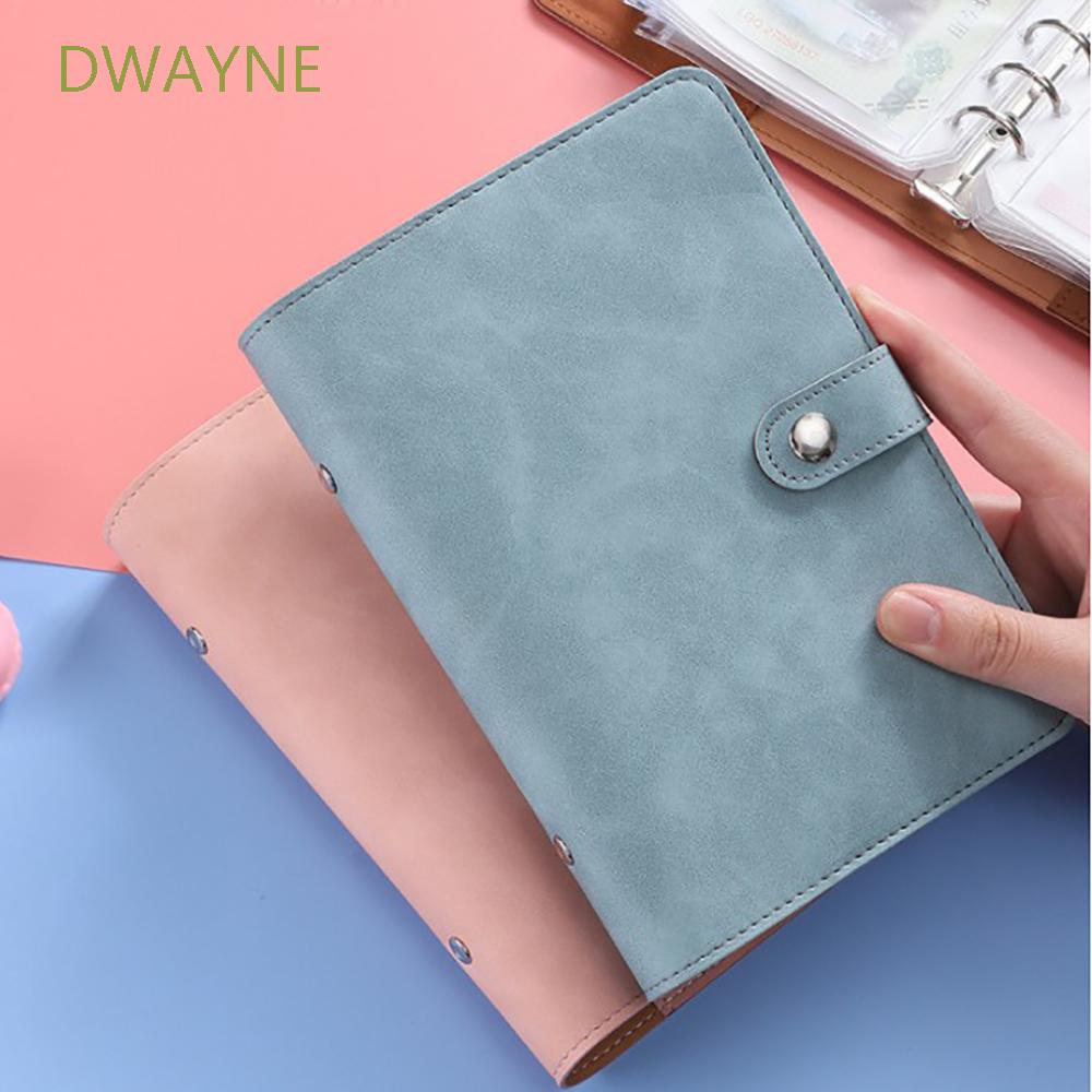Sổ tay bìa da đóng gáy 6 khoen tròn đựng hình ảnh / thẻ ngân hàng có 12 ngăn trong suốt khổ A6 nhiều màu tùy chọn