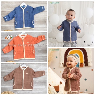 Áo khoác mùa đông cho bé Ualarogo 6 tháng - 4 tuổi vải cotton nỉ giữ ấm