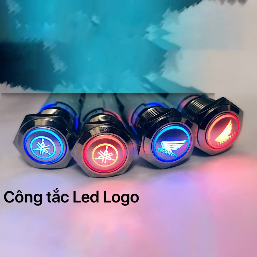 [Mã LIFEAUMAY giảm 10% tối đa 30k đơn 150k] CÔNG TẮC LED LOGO ( HONDA, YAMAHA,MONTER,POWER) TẶNG KÈM JACK CẮM