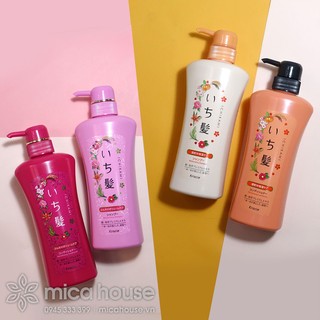 Bộ gội xả Ichikami Nhật Bản 480ml màu cam