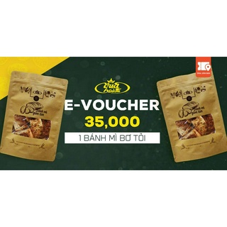 E-voucher bánh mì bơ tỏi trị giá 35.000vnđ tại vua bánh mì