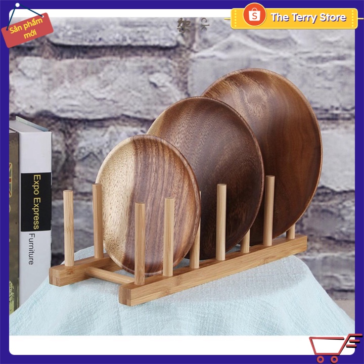 ✴️ Bộ 2 giá đỡ gỗ 6Slot+3Slot Japan Kitchen Rack