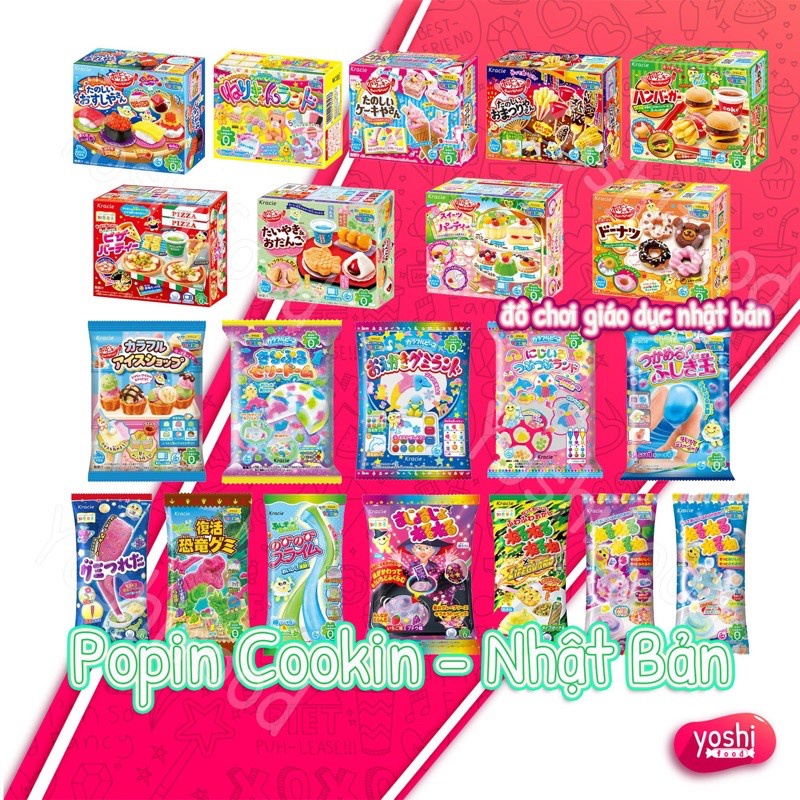 Tổng Hợp Kẹo Popin Cookin Đồ Chơi Nấu Ăn Giáo Dục Dạng Hộp - Nhật Bản