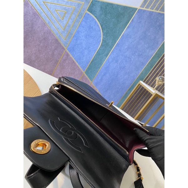 Balo thời trang cao cấp da thật logo thương hiệu Channel CN/CHANEL Classic Flap Bag hàng vip 1-1